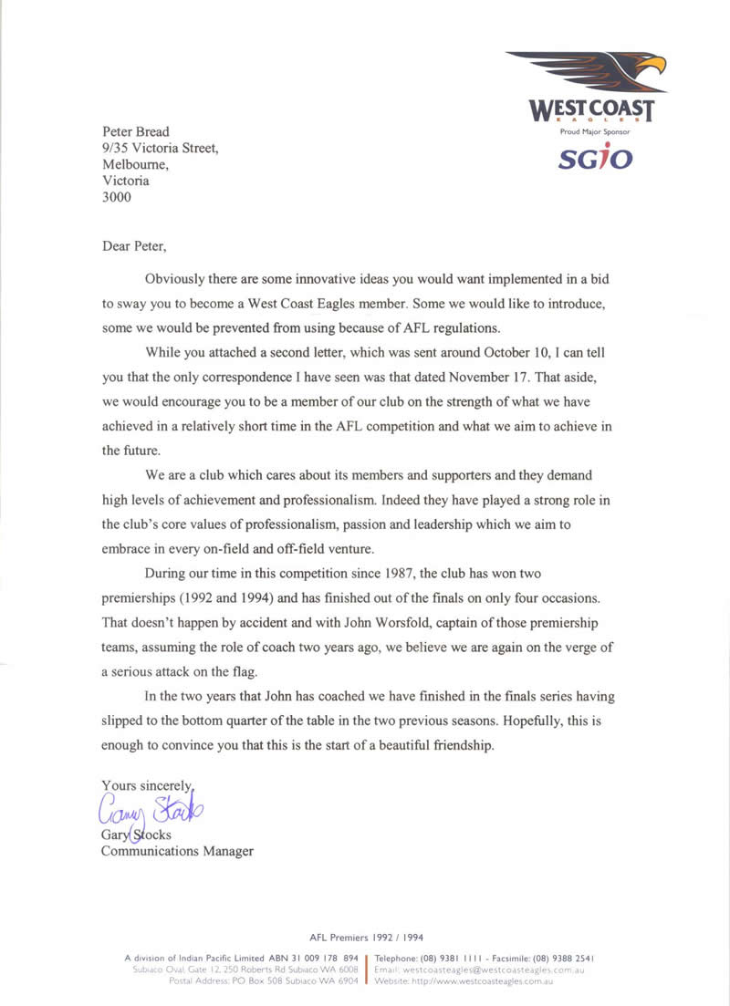Cover Letter Sales Pitch Letter