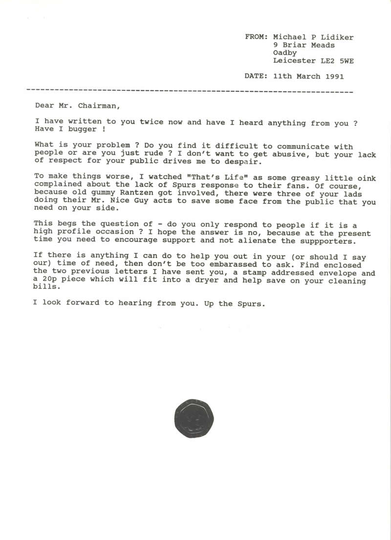 Pommymike'S Letters